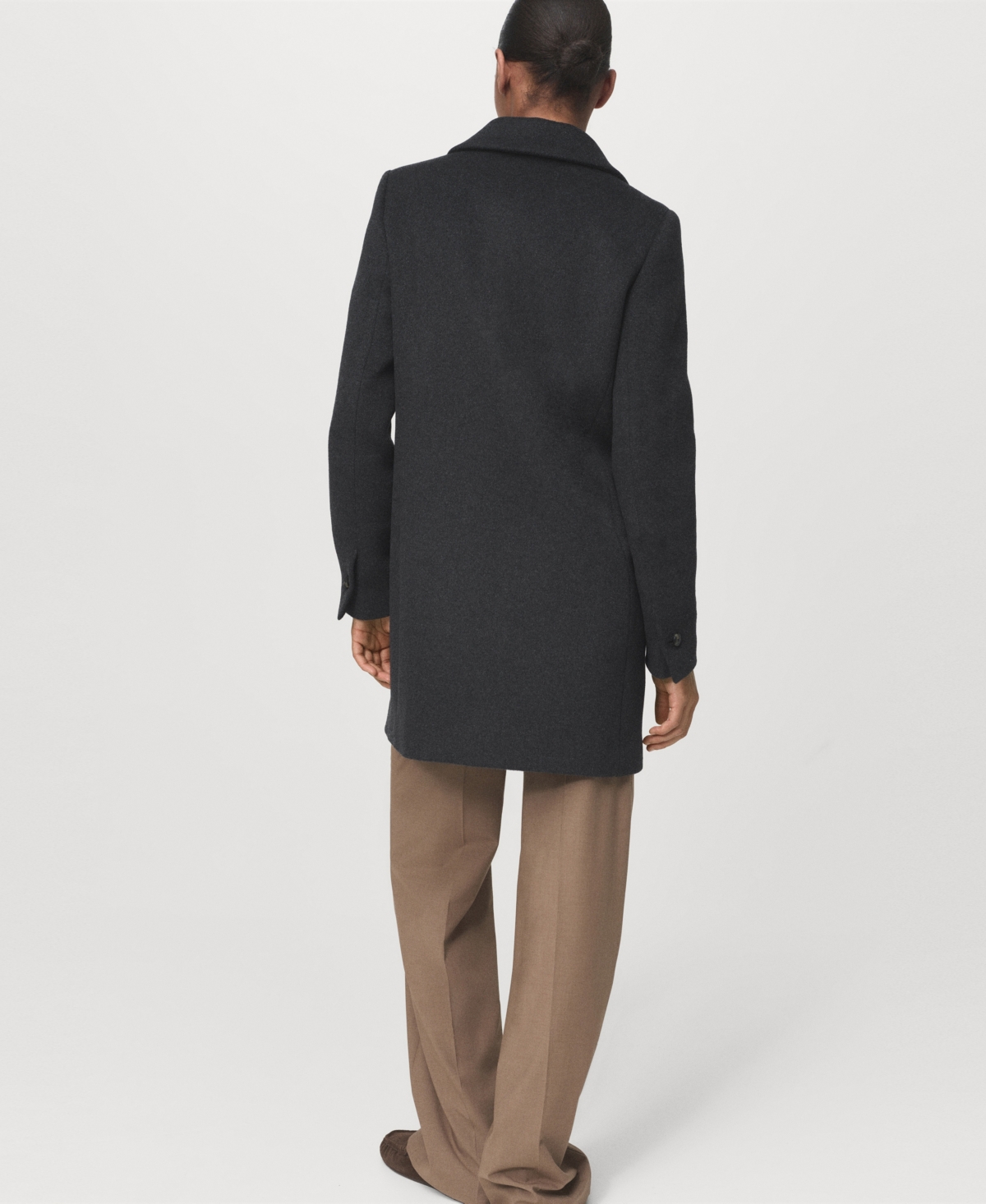 Mango Women's Double-Breasted Wool Coat
