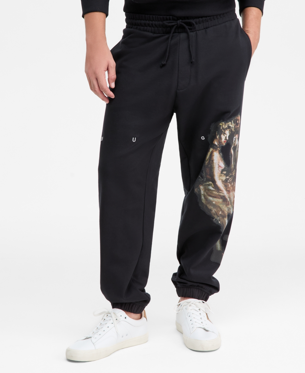 Hugo Boss Men's Dabuno Relaxed-Fit Graphic Drawstring Pants