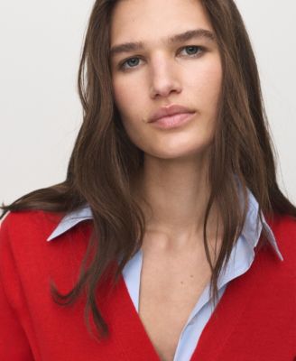 Women's V-Neck Knitted Cardigan