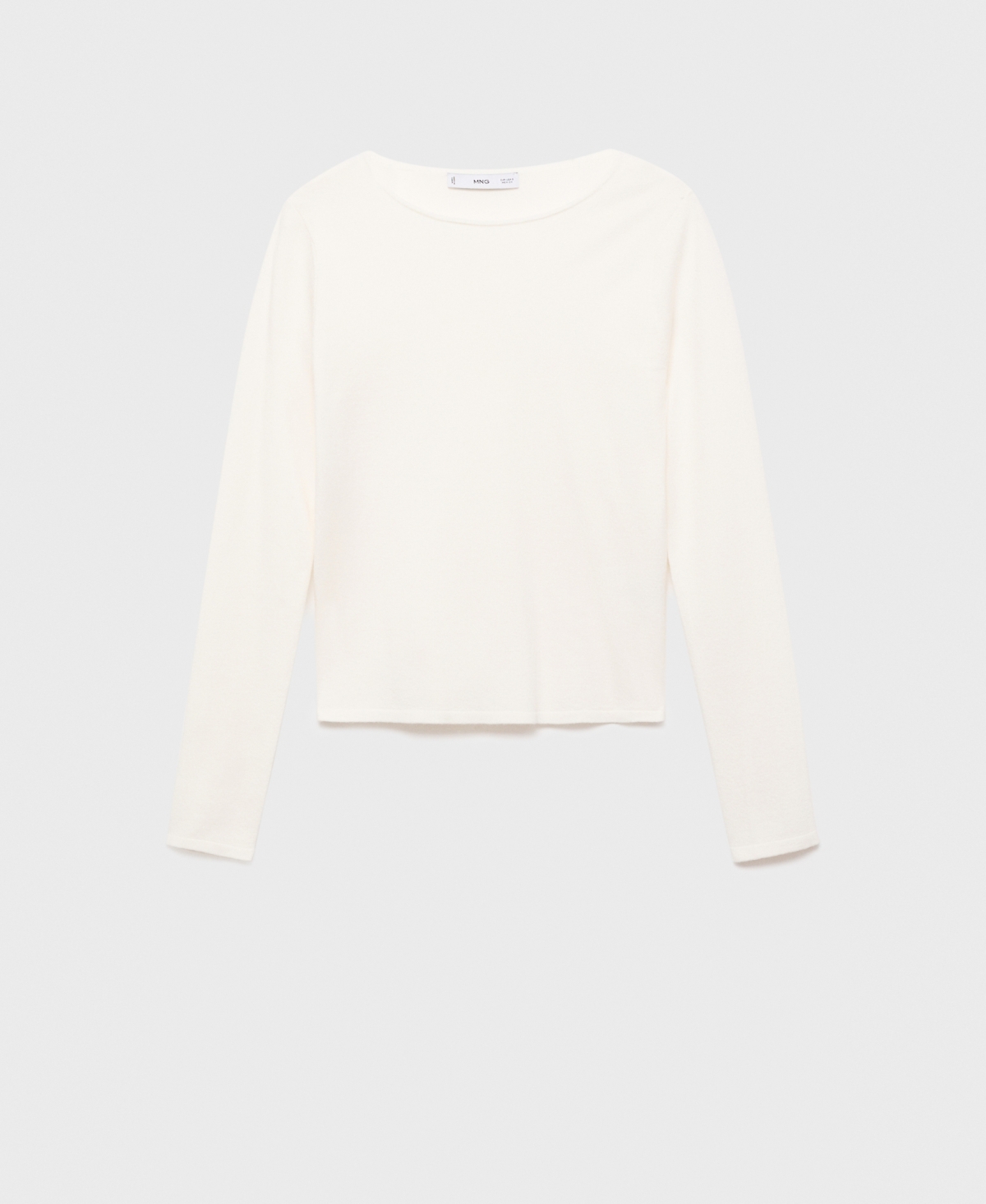 Mango Women's Long-sleeved Fine-knit Sweater In Black