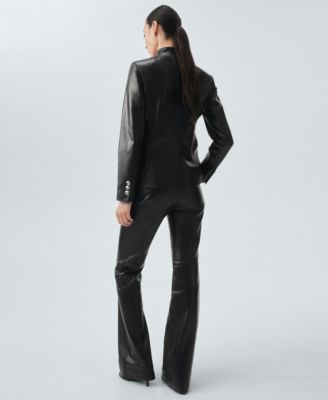 Women's Selection Leather Flare Pants