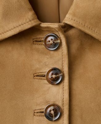 Women's Buttons Suede Jacket