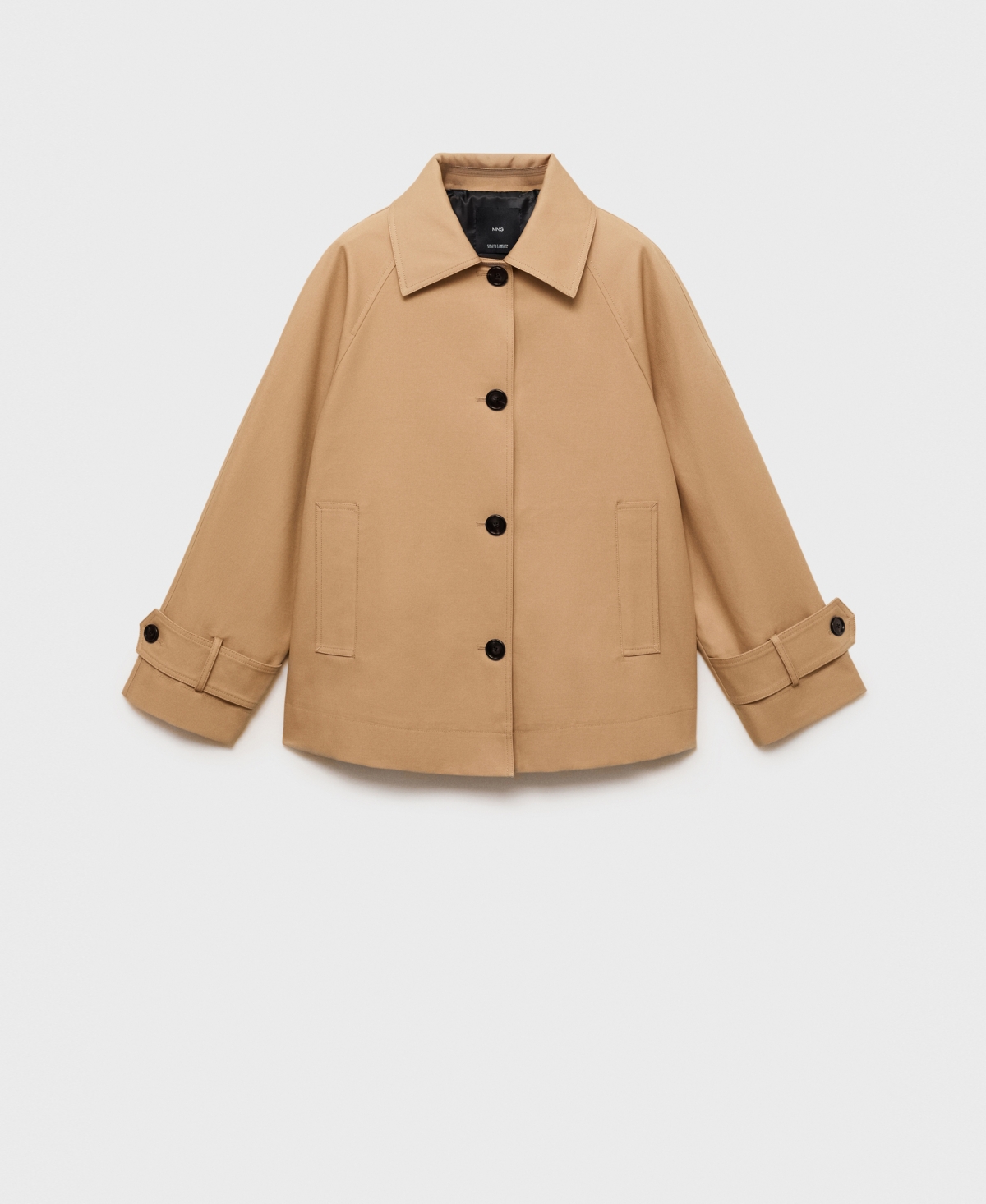 Mango Women's Epaulettes Detail Oversized Parka In Brown