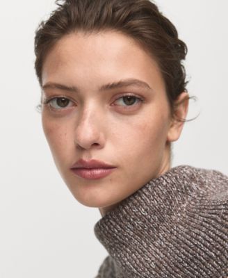 Women's Mottled Wrap Collar Sweater Vest