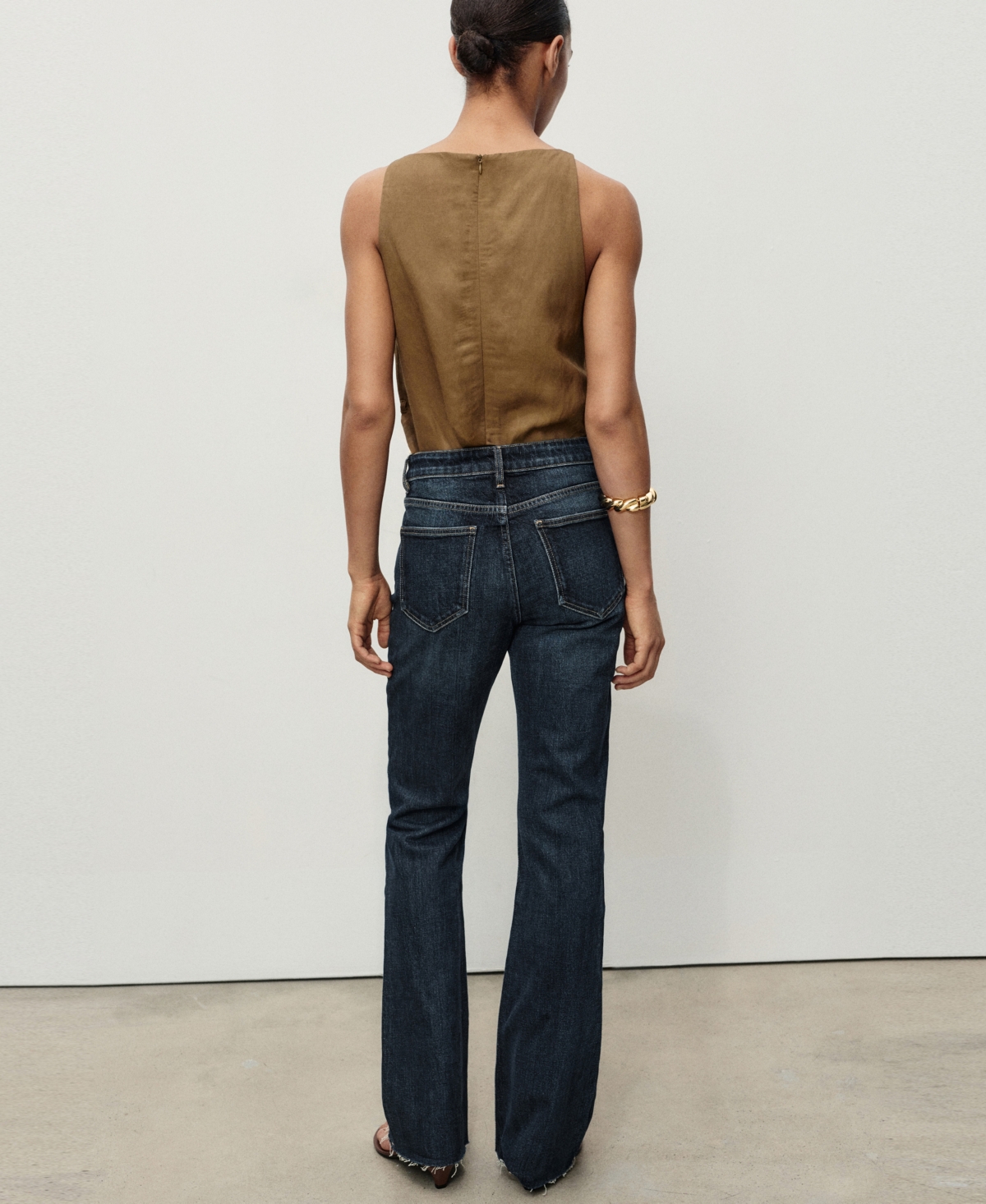 Mango Women's Fiona Flared Mid-Rise Jeans