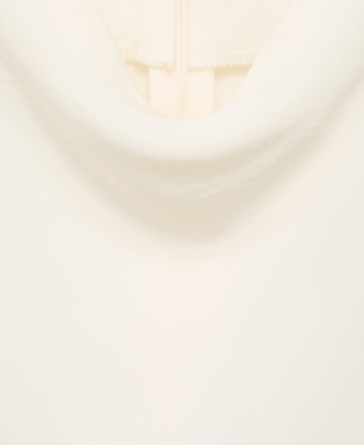 Mango Women's Contrast Trim Draped Collar Blouse In Neutral