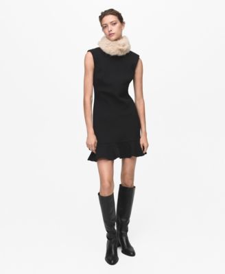 MANGO - Women's Short Ruffle Dress