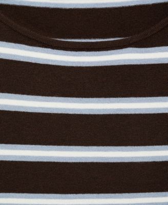 Women's Fine Knit Striped Sweater