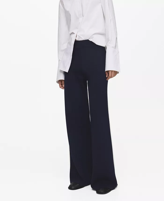 Women's Fine-Knit Straight-Fit Pants