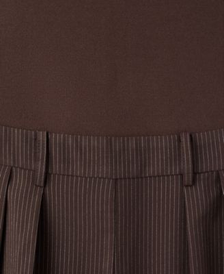 Women's Combined Design Pinstripe Jumpsuit