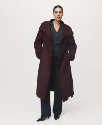 Women's Virgin Wool Chimney Collar Coat