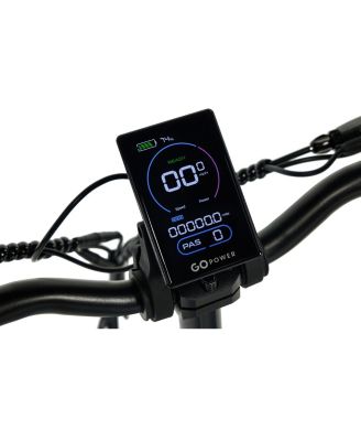 GoVolt Folding Electric Bike for Adults | 20" Tires | 500W Motor | 45+ Mile Range | 20mph Top Speed | Class 1 & 2 eBike | Sand