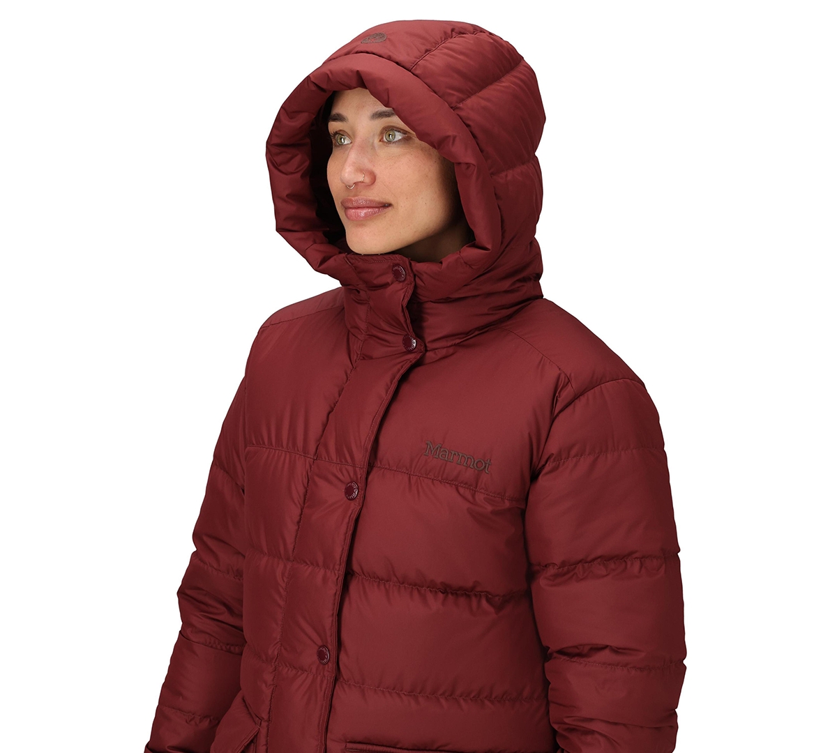 Marmot Women's Strollbridge Hooded Down Parka In Red