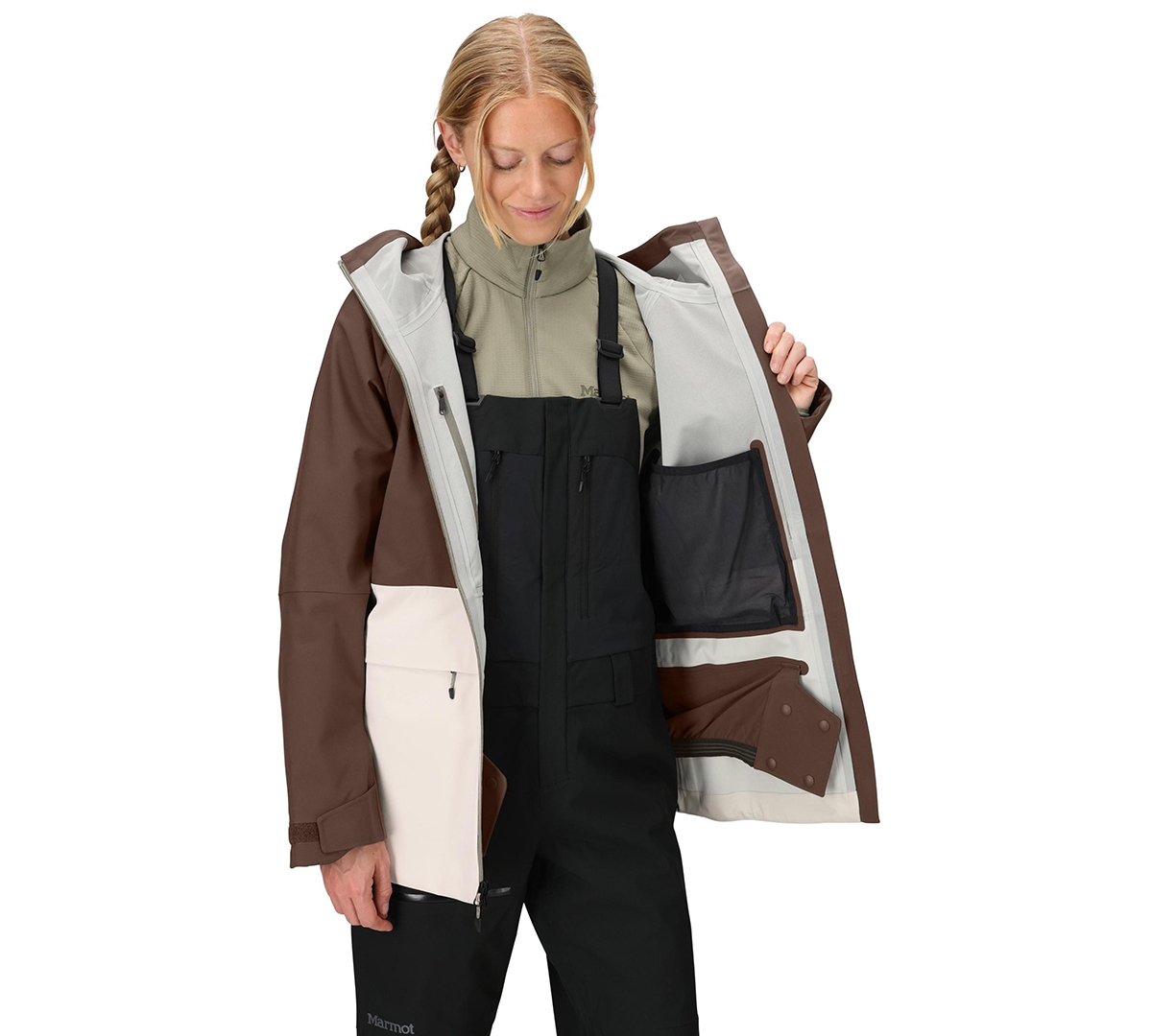 Marmot Women's Refuge Pro Ski Jacket In Brown