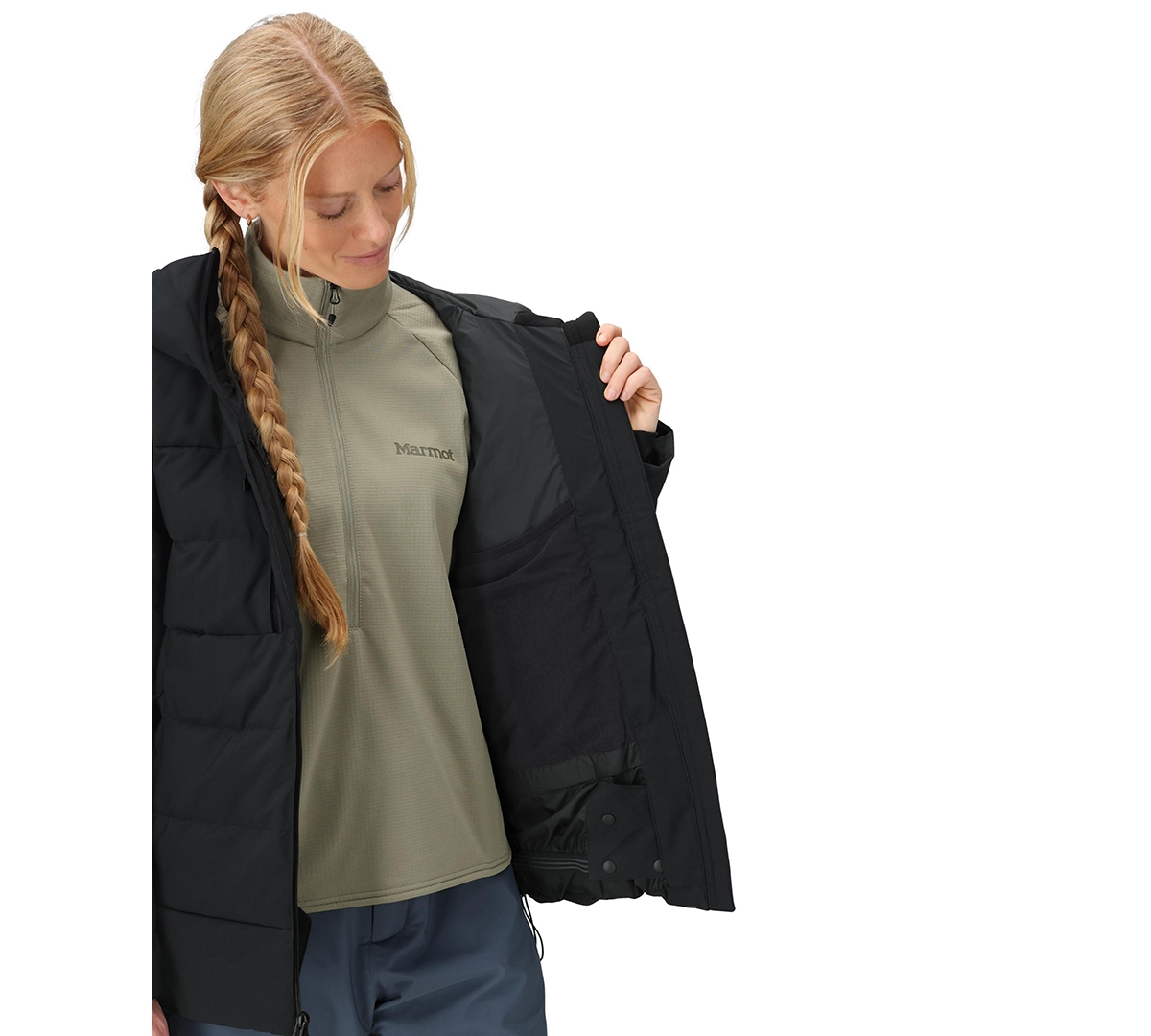 Marmot Women's Hooded Slingshot Jacket In Black