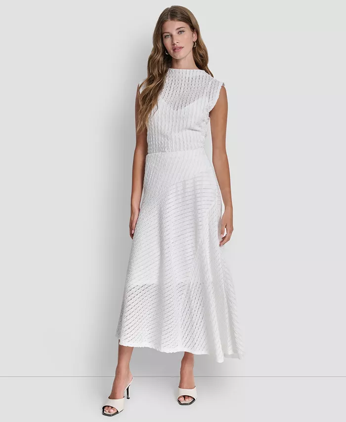 Women's Textured A-Line Pull-On Skirt - thumbnail 5