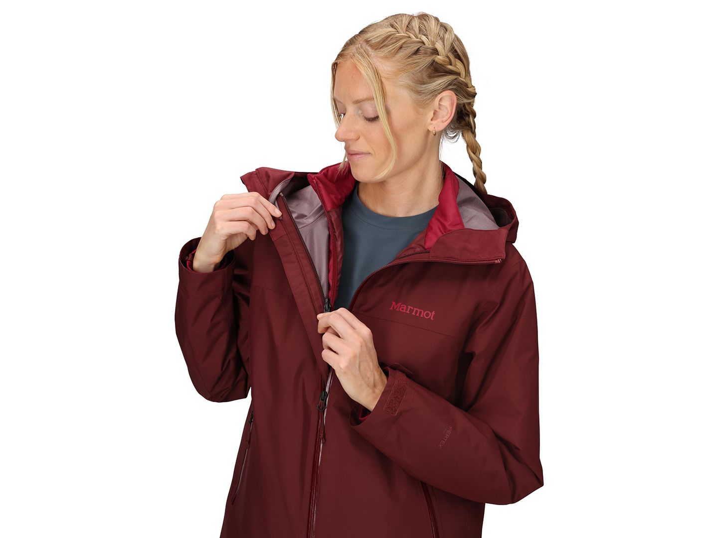 Женская куртка Marmot Minimalist Pertex 3-In-1 Jacket, цвет: Ягодный — фото 4