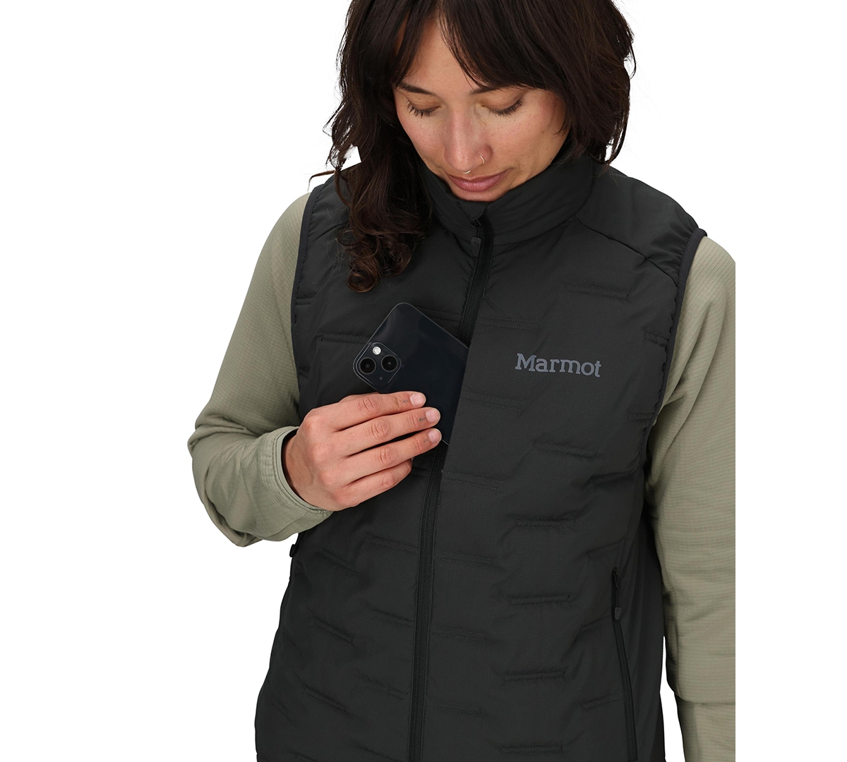 Marmot Women's Warmcube Active Sleeveless Vest In Black