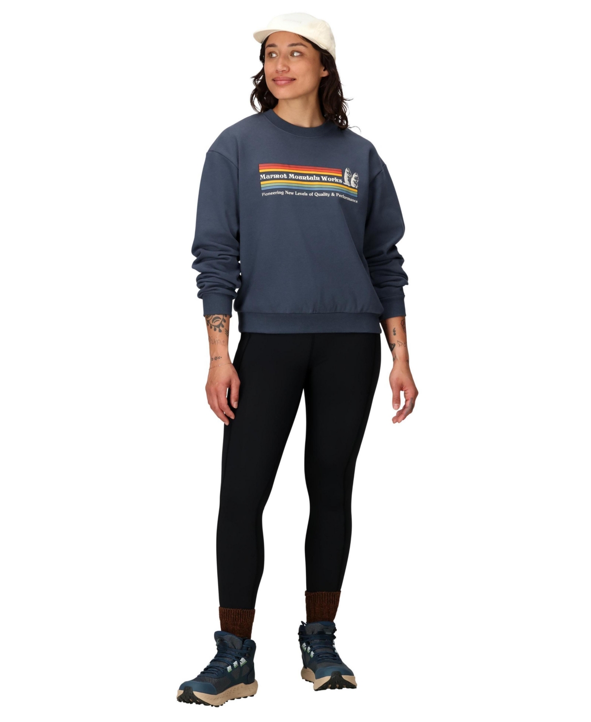 Marmot Women's Crewneck Long Sleeve Sweatshirt In Blue