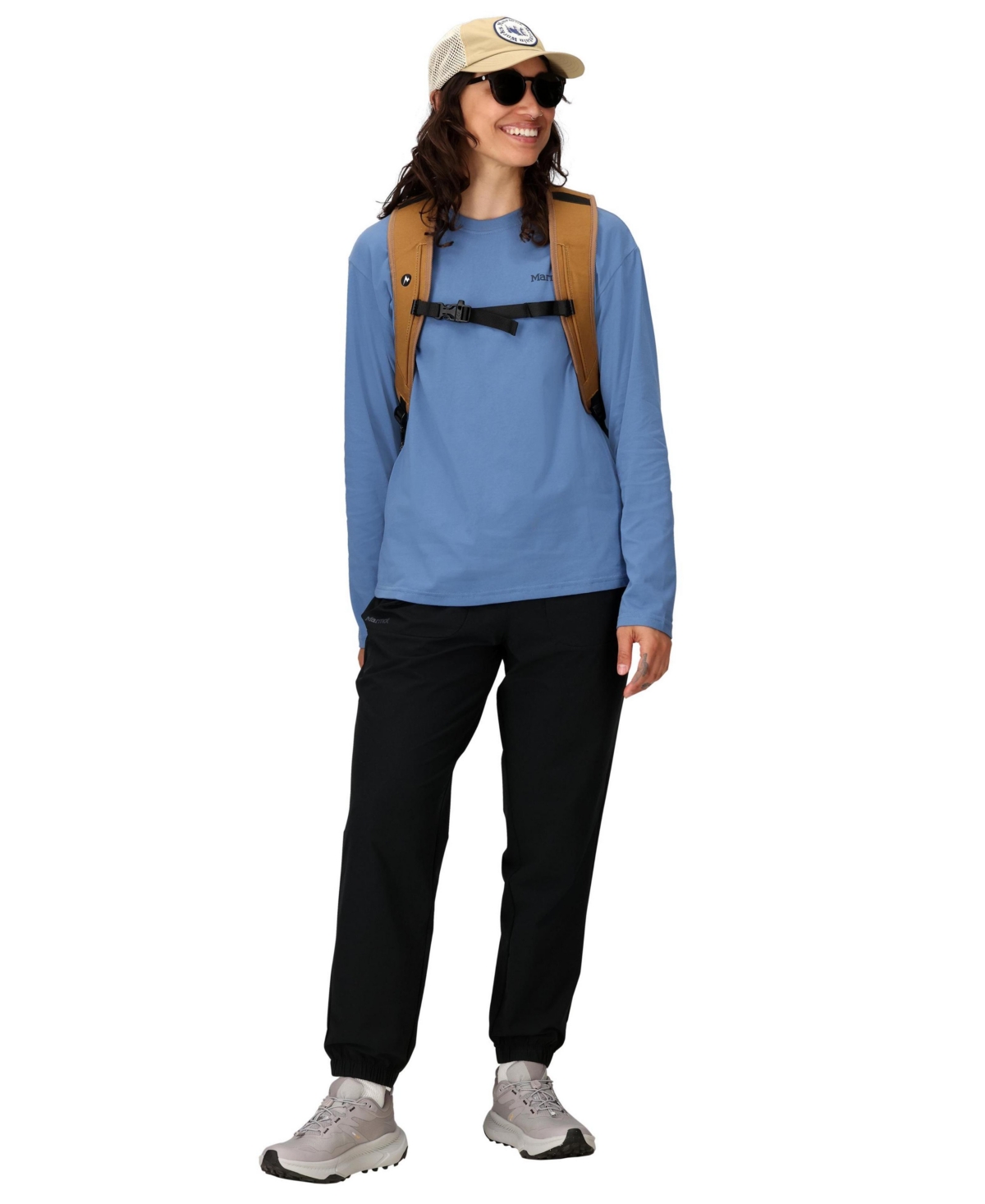 Marmot Women's Crewneck Long Sleeve T-shirt In Blue