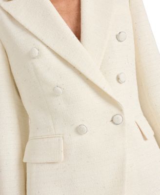 Women's Peak Lapel Boucle Blazer