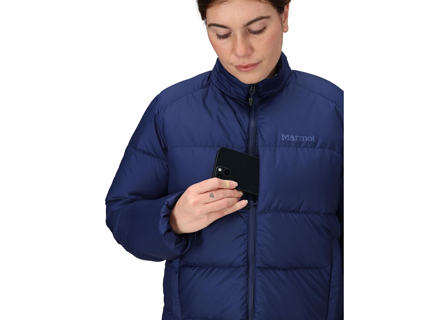 Женская куртка Marmot Guides Down Jacket, цвет: Arctic Nav — фото 8