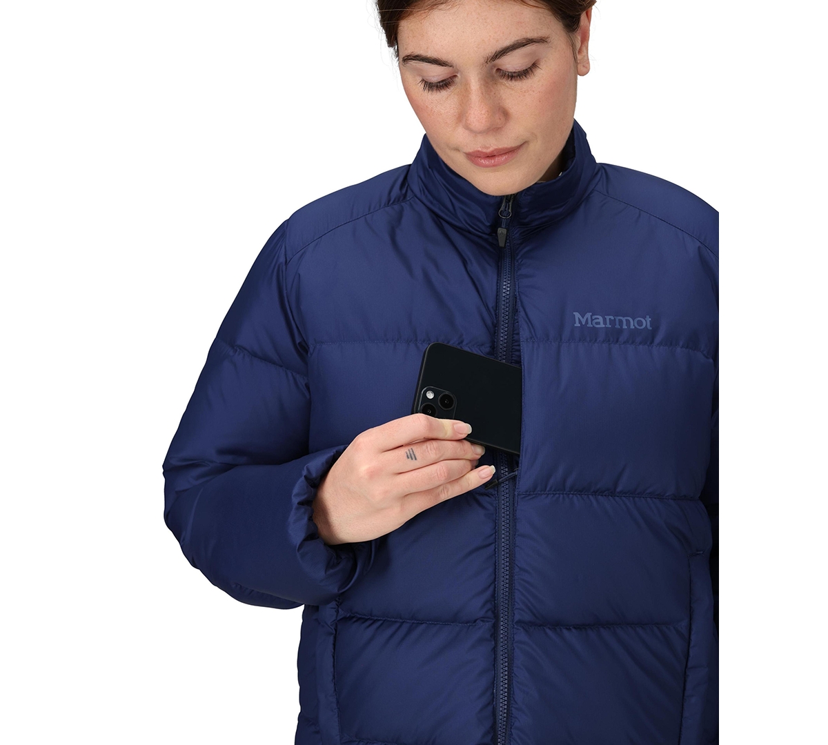 Marmot Guides 700 Fill Power Down Water Repellent Jacket In Blue