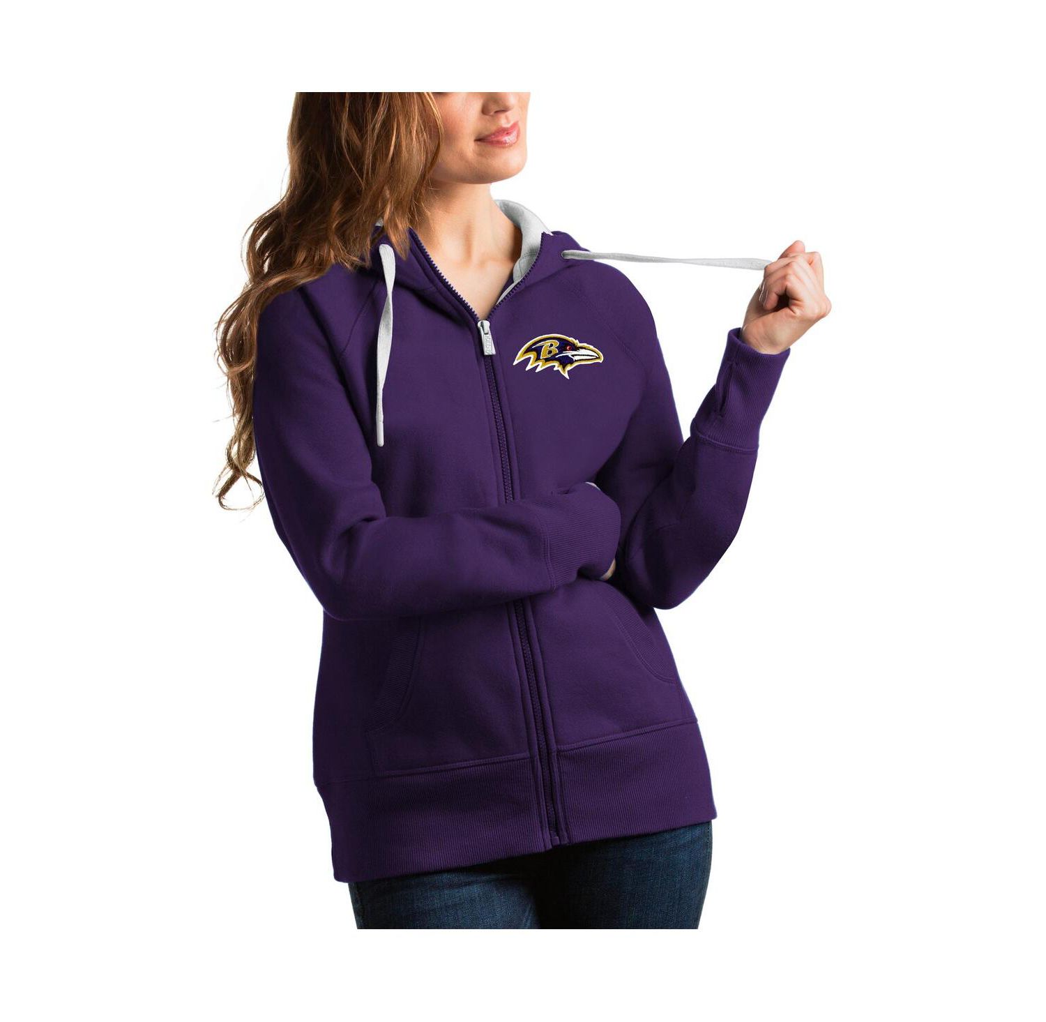 Women's Purple Baltimore Ravens Victory Full-Zip Hoodie