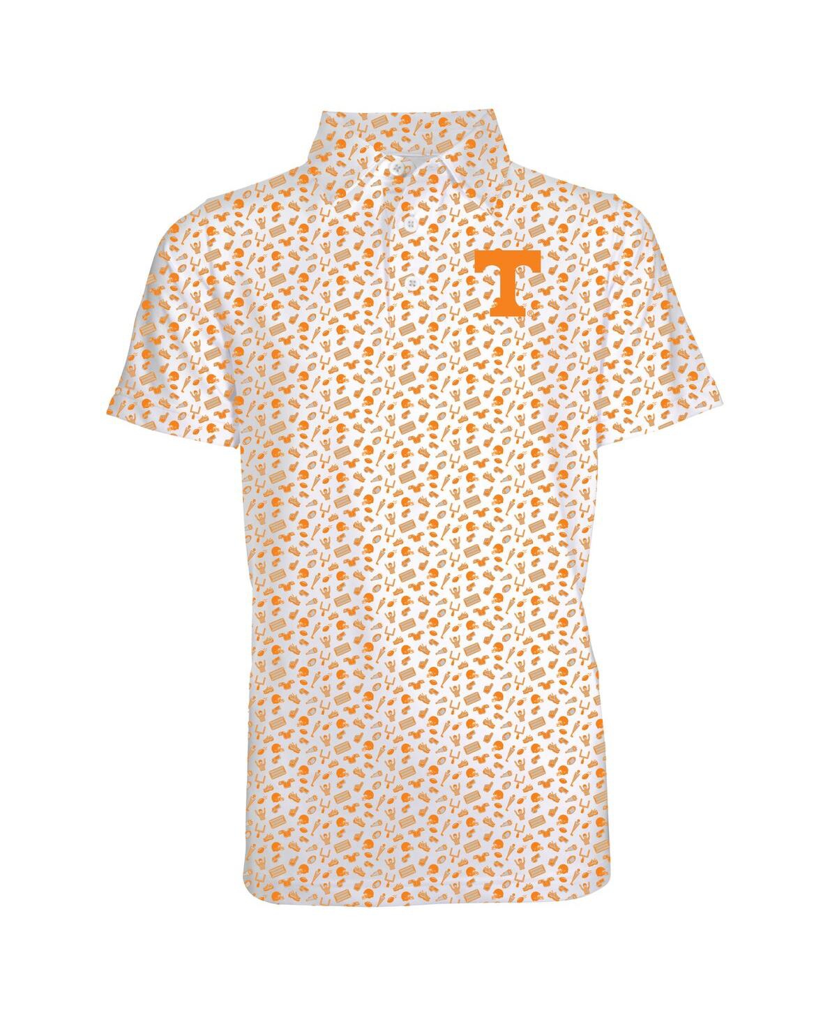 Garb Toddler Tennessee Orange Tennessee Volunteers Tom Allover Print Performance Polo Shirt In Orange