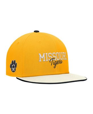 Men's Gold Missouri Tigers Vintage Script Pro Dri-FIT Snapback Hat