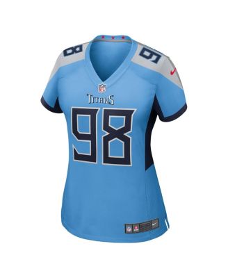 Women's Jeffery Simmons Light Blue Tennessee Titans Team Game Jersey