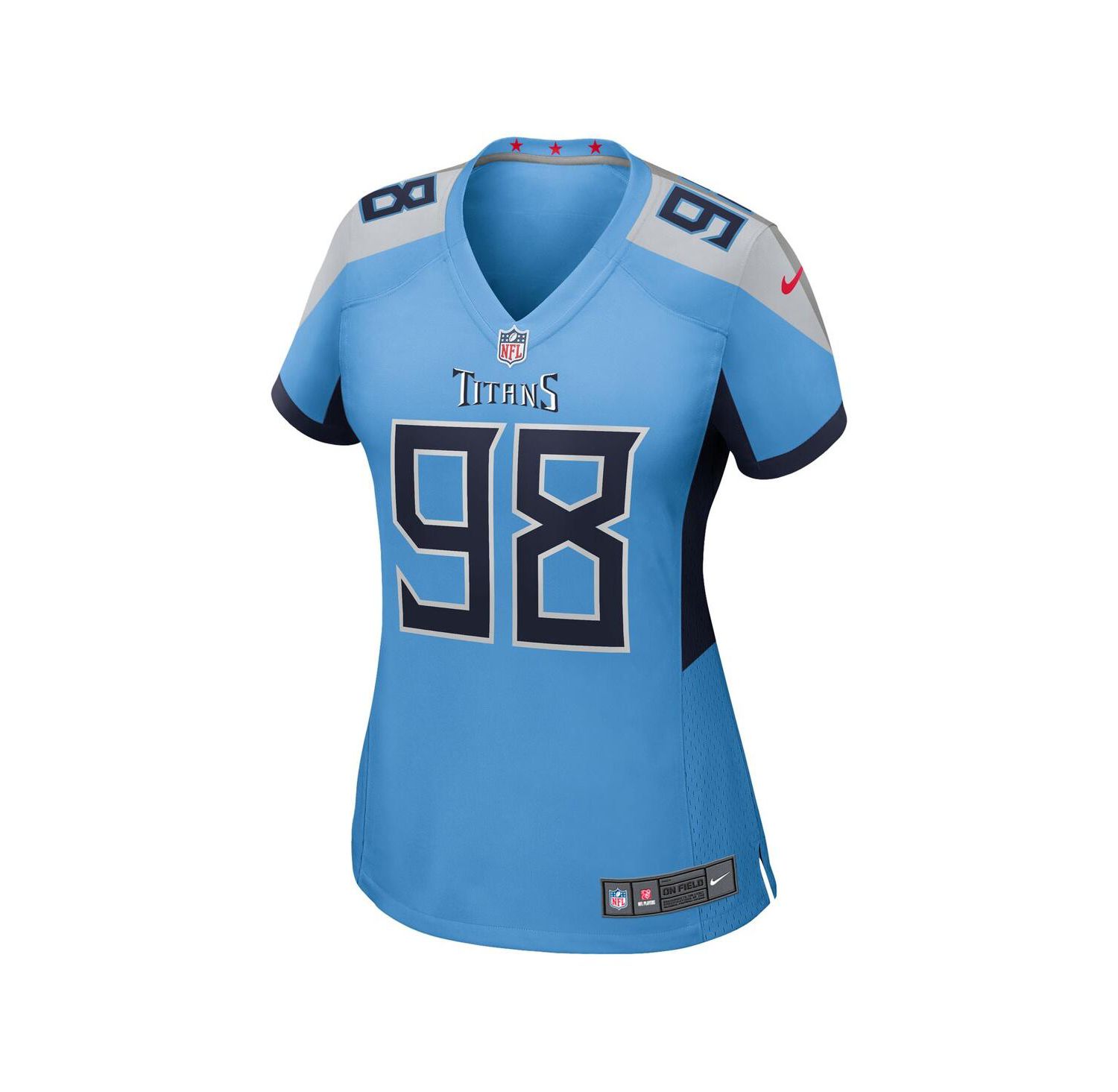Women's Jeffery Simmons Light Blue Tennessee Titans Team Game Jersey