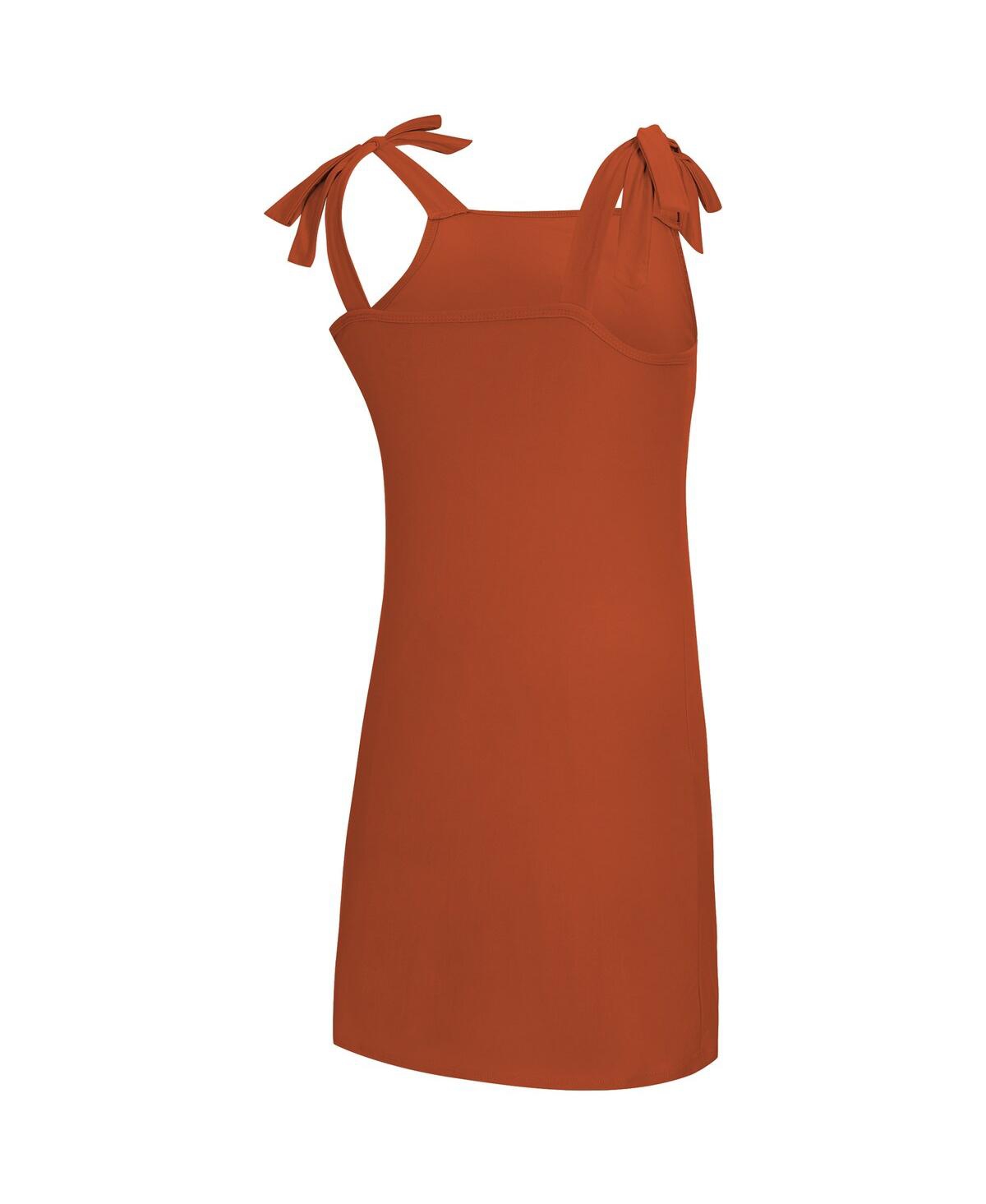 Concepts Sport Women's Texas Orange Texas Longhorns Tie-shoulder Nightdress In Red