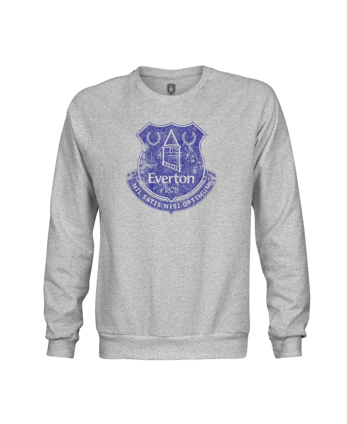 1863fc Men'sâ Heather Gray Everton Pullover Crewneck Sweatshirt In Gray