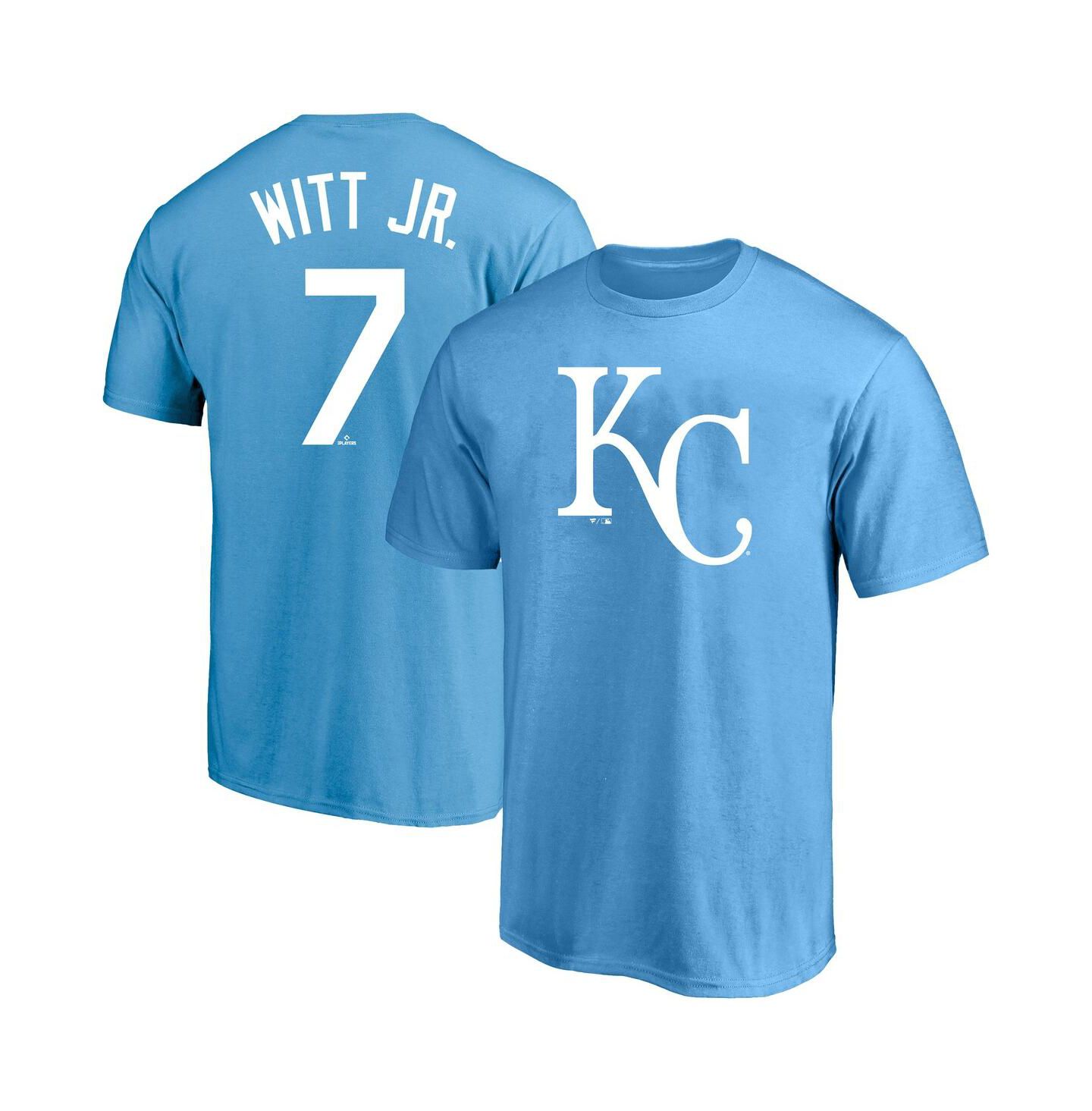 Мужская футболка Fanatics Bobby Witt Jr. Royal Kansas City Royals Big & Tall Name & Number — фото 1