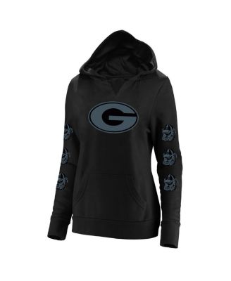 Fanatics - Women's Black Georgia Bulldogs Plus Size Sleeve Hit Pullover Hoodie