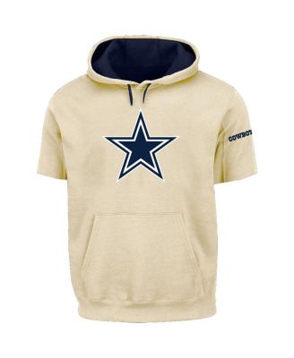 Profile - Men's Oatmeal Dallas Cowboys Big Tall Chest Print and Logo Short Sleeve Pullover Hoodie