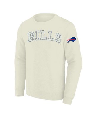 Men's Cream Buffalo Bills Big Tall Fleece Sweatshirt