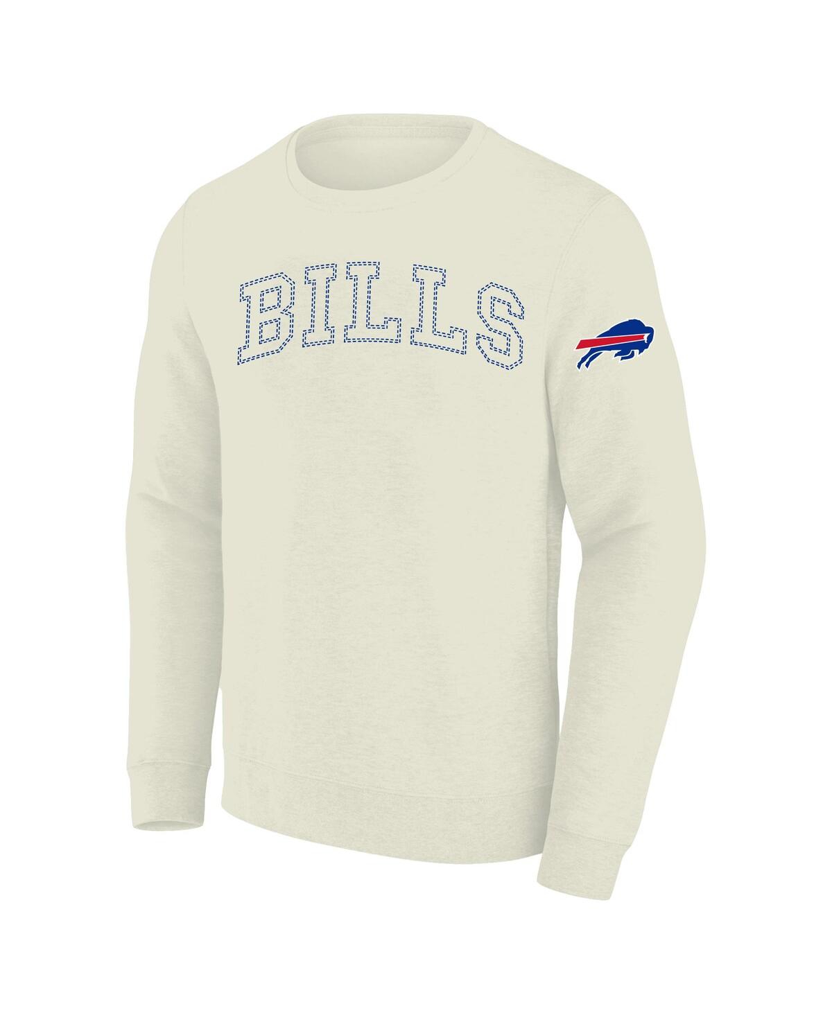 Profile Men's Cream Buffalo Bills Big Tall Fleece Sweatshirt In White