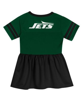 Girls Toddler Green New York Jets Stadium Lights Fashion Jersey Dress