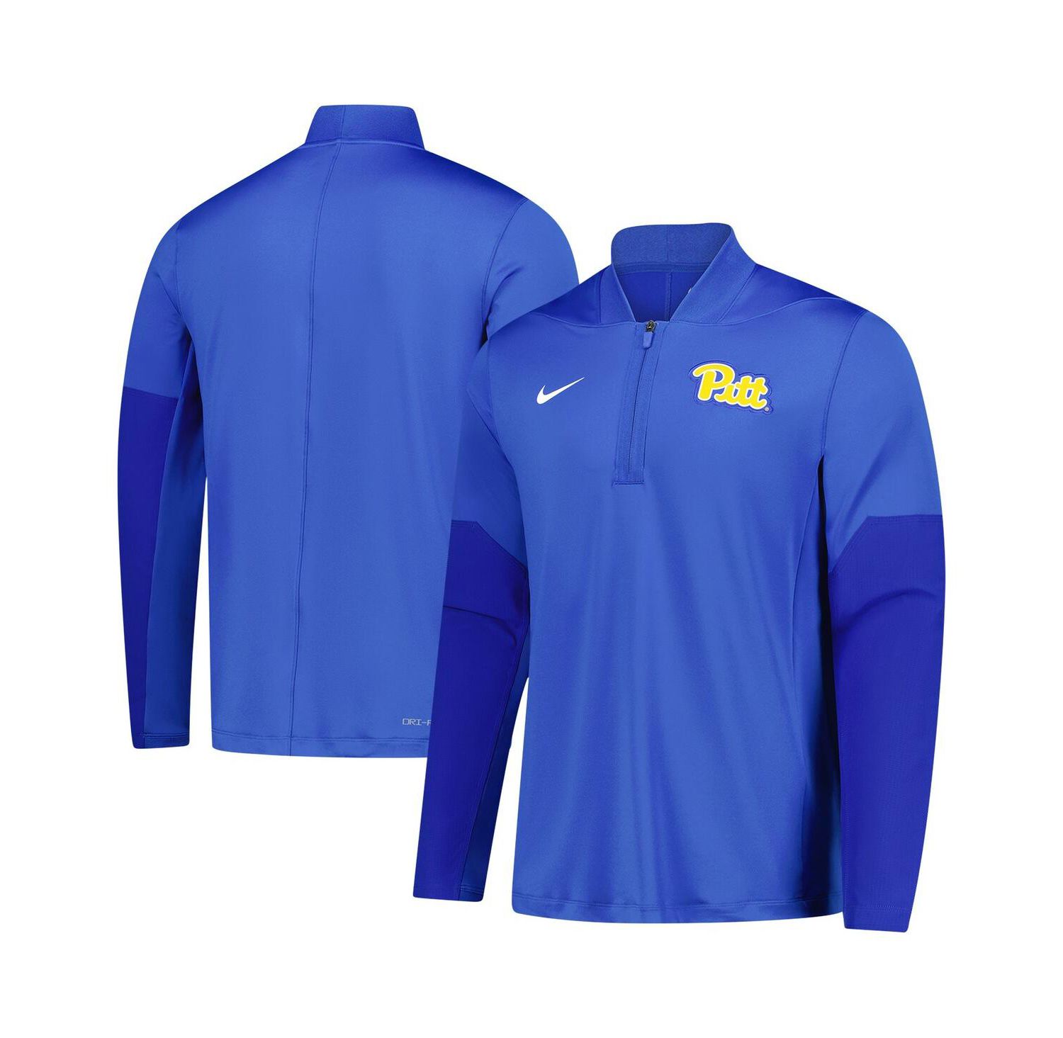 Men's Royal Pitt Panthers Dri-FIT Half-Zip Pullover Sweatshirt