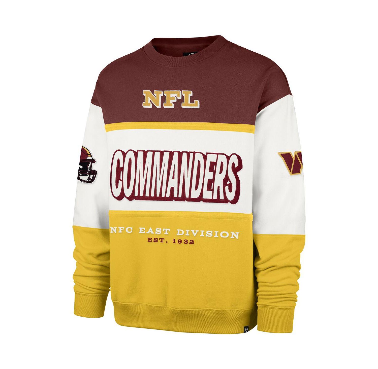 Men's Burgundy/Gold Washington Commanders Breeze Maximalist Sweatshirt