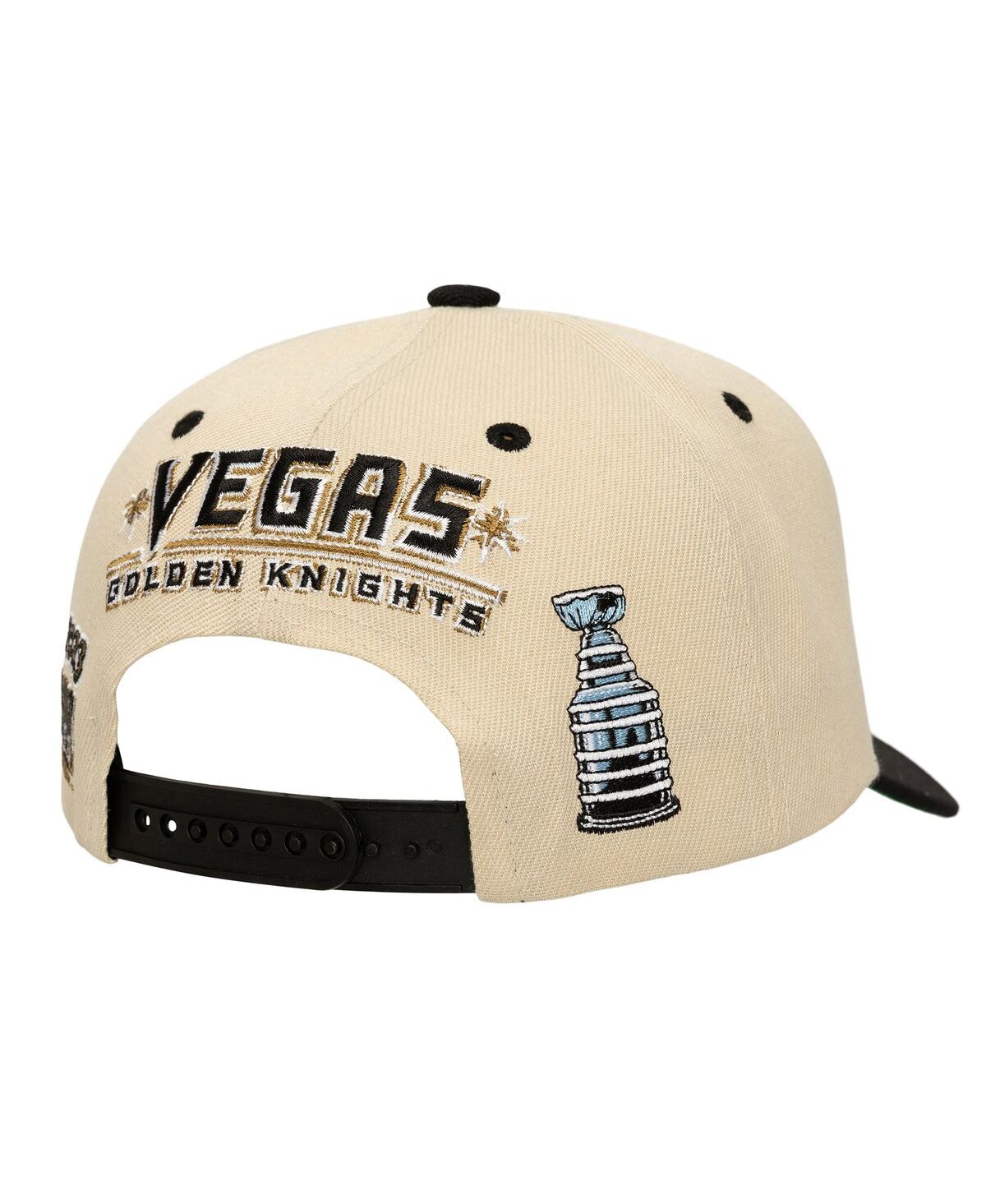 Mitchell & Ness Men'sâ Cream Vegas Golden Knights Soul Legacy Defined Two-tone Pro Crown Adjustable Hat In Neutral