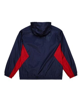 Men's Navy New England Patriots Playmaker Full-Zip Windbreaker Jacket