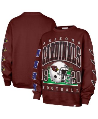 '47 Brand - Women's Cardinal Arizona Cardinals Go Big Oversized Pullover Sweatshirt