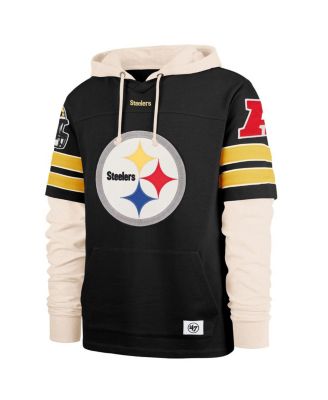 Men's Black Pittsburgh Steelers Split Zone Cornerback Duo Hoodie