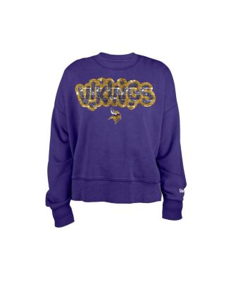 Girls Purple Minnesota Vikings Flip Sequin Sweatshirt