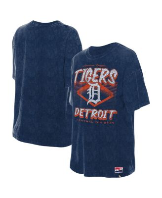 New Era - Women's Navy Detroit Tigers Mineral Wash Oversized T-Shirt