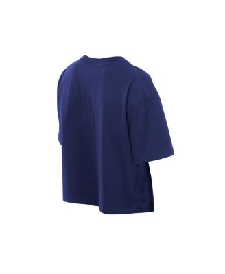 Women's Royal Los Angeles Dodgers Boxy Foil Logo T-Shirt