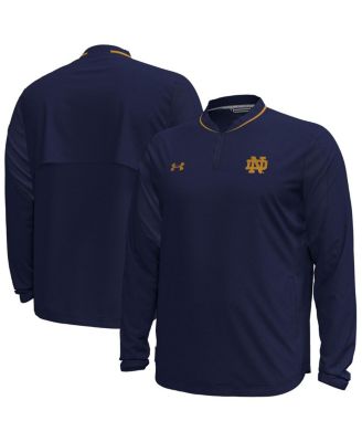 Under Armour - Men's Navy Notre Dame Fighting Irish Motivate Long Sleeve Quarter-Zip Jacket